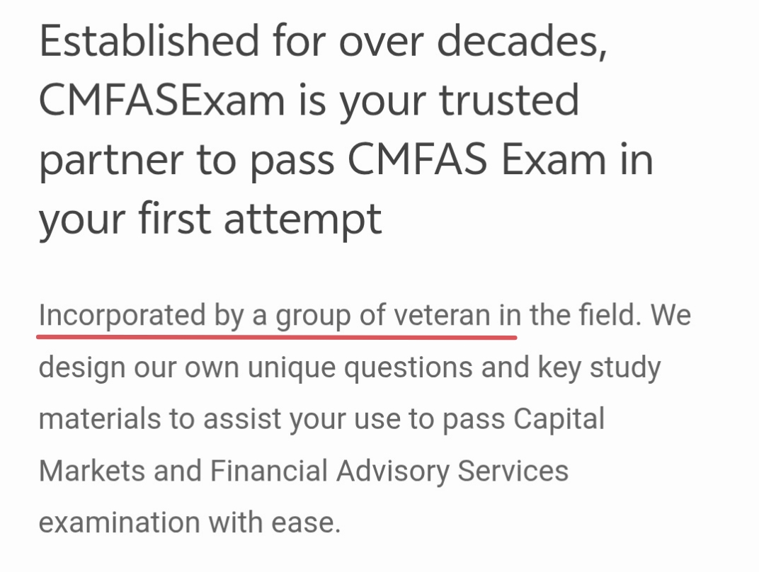 Screenshot of veterans claim